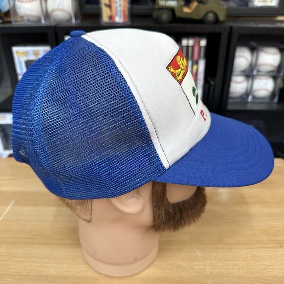 Vintage Prince Edward Island Canada Snapback Hat Adjustable Cap PEI Blue White - Picture 3 of 5